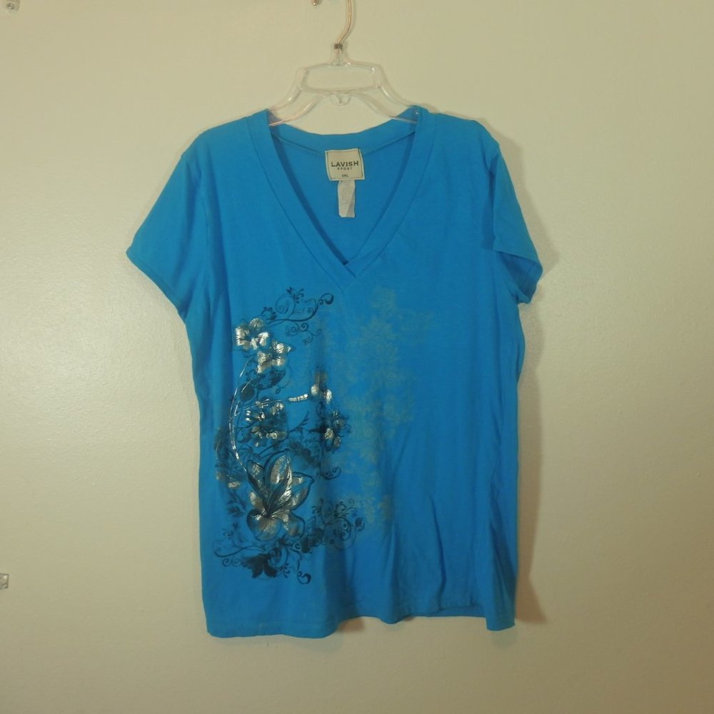 Blue short sleeve shirt